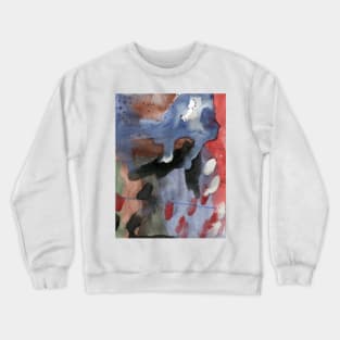 Simple abstract watercolor animal print. Brushed grunge graffiti. Terrakota tye dye boho. Best for backgrounds, wallpapers, covers and packaging, wrapping paper. Crewneck Sweatshirt